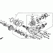 Схема вузла: Cross shaft для Honda VT1100 Shadow