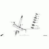 Схема вузла: Рульова траверса для Honda VTX1300