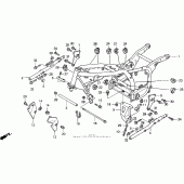 Схема узла: Рама для Honda GL1500 Valkyrie Interstate