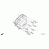 Схема вузла: Кришка генератора для Honda CBR600 CBR600F
