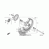 Схема узла: Передние колесо для Honda VT750 Shadow Phantom