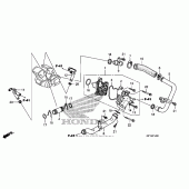 Схема вузла: Водяний насос для Honda VT1300 Interstate