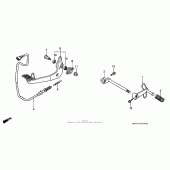 Схема узла: Педаль(Лапка) для Honda GL1500 Valkyrie Deluxe