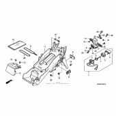 Схема узла: Заднее крыло (`01-`03) для Honda CBR600 CBR600F4i