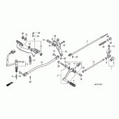 Схема узла: Педаль(Лапка) для Honda VT750 Shadow Spirit