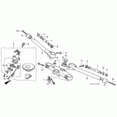 Схема вузла: Верхня траверса і Кліпон керма для Honda CBR600 CBR600F