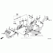 Схема вузла: Вихлопна система для Honda CBR1000 CBR1000RR (ABS) Fireblade