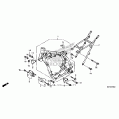 Схема вузла: Рама для Honda CRF150 CRF150RB