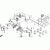 Схема вузла: Вакуумні шланги для Honda GL1500 Valkyrie Tourer