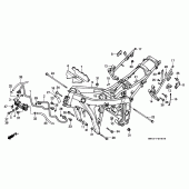 Схема узла: Рама body/oil cooler для Honda CBR600 CBR600F Hurricane