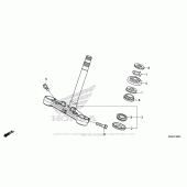 Схема вузла: Рульова траверса для Honda CBR500 CBR500R