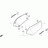 Схема узла: Боковой обтекатель для Honda GL1500 Gold Wing Aspencade