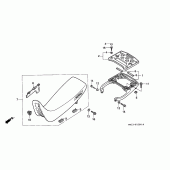 Схема вузла: Сидіння для Honda NX650 Dominator