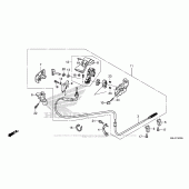 Схема вузла: Parking Brake Lever для Honda NC700