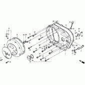 Схема узла: Vt1100c right crankcase cover для Honda VT1100 Shadow