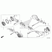 Схема вузла: Поворотники для Honda CBR600 CBR600RR
