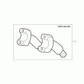 Схема вузла: Chrome h raisers для Honda GL1500 F6C