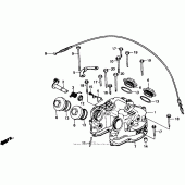 Схема вузла: Клапанна кришка для Honda XR600