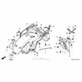 Схема узла: Заднее крыло для Honda ST1300 Pan-European