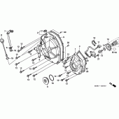 Схема вузла: Зчеплення cover (CBF600S6 / SA6 / N6 / NA6) для Honda CBF600