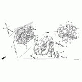 Схема вузла: Картер двигуна для Honda CRF150 CRF150F