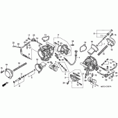 Схема узла: Карбюратор (COMPONENT PARTS) для Honda XL1000V Varadero