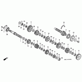 Схема узла: Трансмиссия для Honda CBR900RR CBR900RR Fireblade