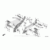 Схема вузла: Підніжки для Honda CB1100