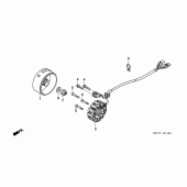 Схема вузла: Генератор для Honda CRF450 CRF450X