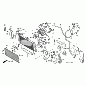 Схема вузла: Радіатор для Honda GL1500 F6C