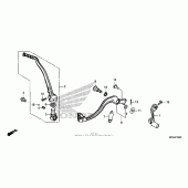 Схема вузла: Pedal + kick starter arm для Honda CRF450 CRF450R