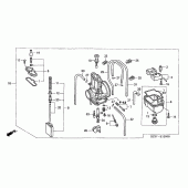 Схема вузла: Карбюратор (CR250R2,3) для Honda CR250