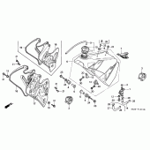 Схема узла: Топливный бак для Honda CR250