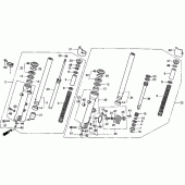 Схема узла: St1100 front fork 95-98 для Honda ST1100 Pan-European