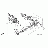 Схема вузла: Final driven gear для Honda NT700 Deauville