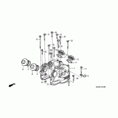 Схема вузла: Клапанна кришка для Honda NX650 Dominator