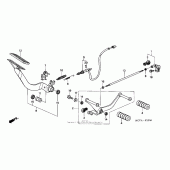 Схема узла: Педаль(Лапка) для Honda VTX1800
