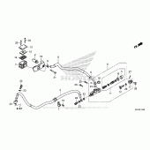 Схема вузла: Задній гальмівний циліндр 1 для Honda CMX500 Rebel