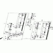 Схема вузла: Передня вилка (i) для Honda GL1500 Gold Wing Interstate