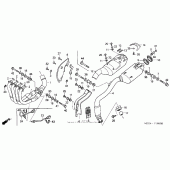 Схема узла: Выхлопная система ( 03- 04) для Honda CBR600 CBR600RR
