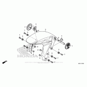 Схема вузла: Переднє крило для Honda CBR600