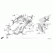 Схема узла: Заднее крыло для Honda ST1300 Pan-European Police