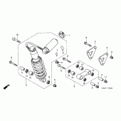 Схема вузла: Задня підвіска для Honda CBR900RR CBR919RR Fireblade