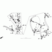 Схема вузла: Передній гальмівний циліндр для Honda CBR1000 CBR1000F Hurricane