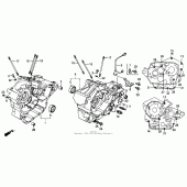 Схема вузла: Картер двигуна для Honda VT600 Shadow VLX