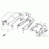 Схема вузла: Сидіння і Бічний обтічник для Honda CBR1000 CBR1000F