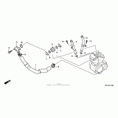 Схема вузла: Water pipe для Honda VT600 Shadow VLX