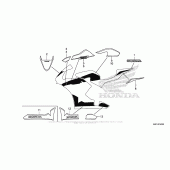 Схема вузла: Mark + Stripe для Honda CBR600