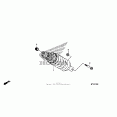 Схема вузла: Задній амортизатор для Honda VT1300 Interstate