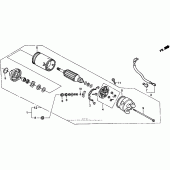 Схема вузла: Стартер електричний для Honda VT750 Shadow Deluxe